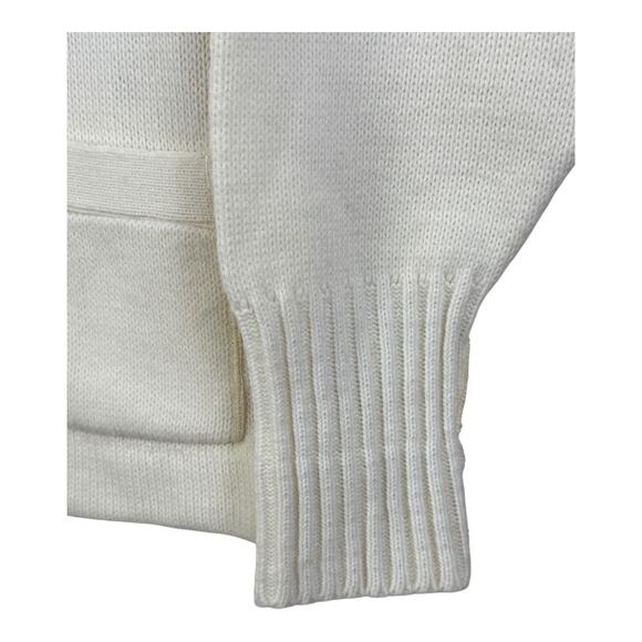 Vintage East-Tenn Medium Orlon Acrylic Knit Award Sweater Cardigan Preppy - Picture 4 of 12